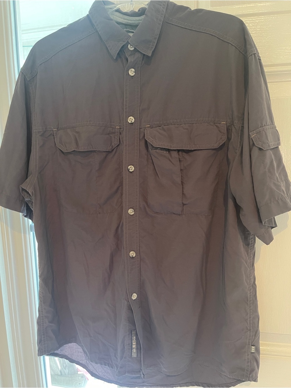 REI button down